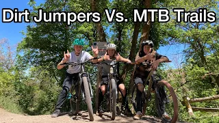 We Rode Dirt Jump Bikes on Downhill MTB Trails!