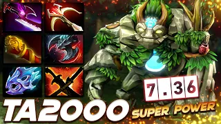 TA2000 Tiny 7.36 Super Power - Dota 2 Pro Gameplay [Watch & Learn]