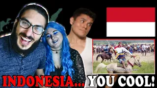 Greek/Lithuanian couple reacts to Geography Now! Indonesia