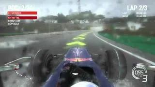 F1 2010 Heavy Rain HD Gameplay