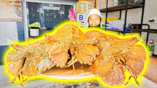 Street Food in Malaysia - GIANT ALIEN Lobster (SPICY!) + Incredible BBQ Street Food ROAD TRIP!!!