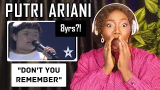 PUTRI ARIANI Sings "Don't You Remember" - Indonesia's Got Talent REACTION!! | HOW?! 8yrs🤯