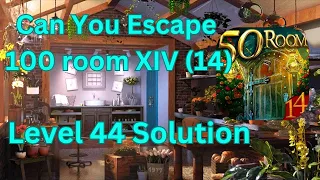 Can you escape the 100 room 14 Level 44 Solution