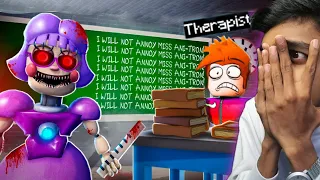 We MUST Escape SCARY TEACHER in ROBLOX😨😨!! GAME THERAPIST