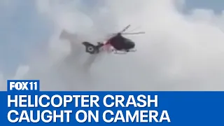 Video shows moment helicopter crashes in Florida leaving 2 dead