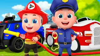 Stop ! Thief From Hitting The Baby - Police Baby Song + Wheels On The Bus | Rosoo Kids Song