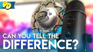 BLUE SNOWBALL vs BLUE YETI | Can you tell the difference?