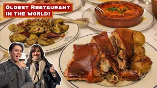 Is the WORLD'S OLDEST RESTAURANT Any Good? | Madrid Food Tour!
