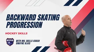 PRO HOCKEY TRAINING: Backward Skating Progression - Beginner to Advanced