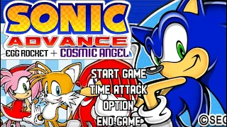 Sonic Advance zone 6, Egg Rocket + cosmic Angel