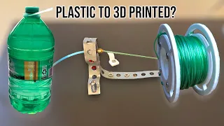 I Turned Plastic Water Bottles Into 3D Printer Filament - The full journey
