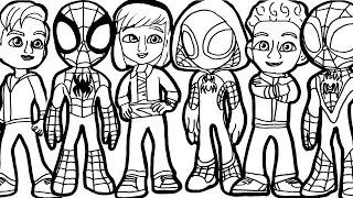 🔴🔴 Drawings of the Marvel's SPIDEY and His Amazing Friends : Compilado 7