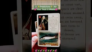 3️⃣ Predictions for Your Next 3 Weeks✨️ from the Bluebird Lenormand Fortune Telling Cards #reading 🐦