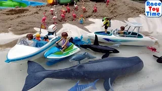 Playmobil Family Fun Diving Trip Building Playset and Sea Animals Toys