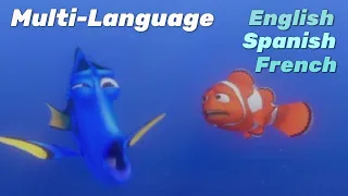 Dory Speaking Whale in Multiple Languages (Spanish, French and English)