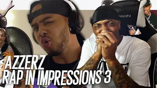 Azerrz Hit Rap Songs in Voice Impressions 3! ft. Polo G, Dababy, Lil Nas X, Pooh Shiesty (REACTION!)