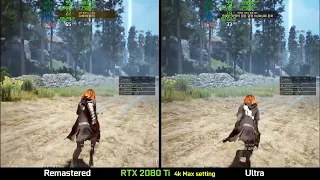 Black Desert Online - RTX 2080 Ti 4K Remastered mode VS Ultra mode