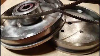 Homemade Vertical Metal Cutting Bandsaw Part 1 : Blade Wheels