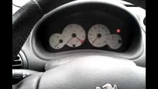 Peugeot 206 GTI in a nutshell, broken indicator stalk