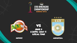 Mexico v Argentina | Full Basketball Game | FIBA U18 Americas Championship 2022