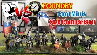 THREE Miniature (Foot) Manufacturers  Size Comparison