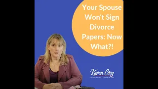 Your Spouse Won't Sign Divorce Papers: Now What?!