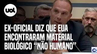 Ex-oficial diz em audiência sobre OVNIs que EUA encontraram material biológico 'não humano' em naves