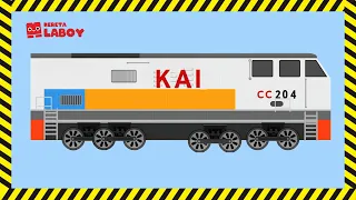 Building KAI Train Indonesian Railways | Labo Brick Train #124