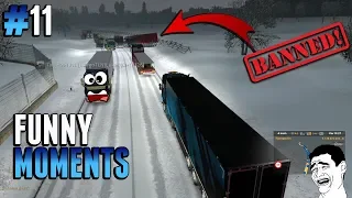 Euro Truck Simulator 2 Multiplayer: Idiots on the Road / Funny Moments #11