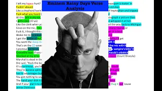 Eminem | Rainy Days Verse Analysis | Color Coded Cadences!