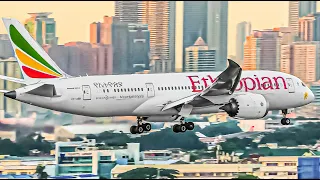 30 MINUTES of AWESOME TAKEOFFS and LANDINGS at MANILA AIRPORT Philippines [MNL/RPLL]