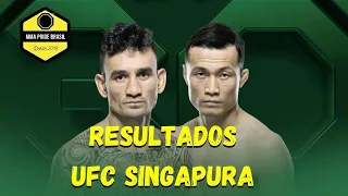 MAX HOLLOWAY NOCAUTEOU NO UFC ! ZUMBI COREANO SE APOSENTOU DO MMA - RESULTADOS UFC SINGAPURA