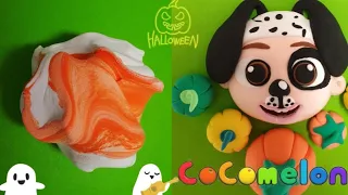 Cocomelon JJ halloween clay cracking making process video코코멜론 제이제이 할로윈🎃 클레이로 만들기