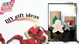 DIY gift ideas/concrete candle holders/concrete coasters