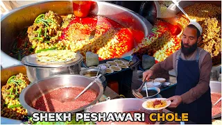 Savoring Shekh Peshawari Chole: Street Food Delights in Jalalabad City | 4K