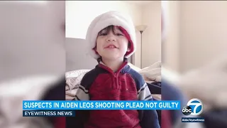 Couple charged in road-rage shooting death of 6-year-old Aiden Leos plead not guilty | ABC7