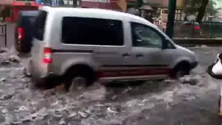 2016-07-27 Unwetter in Berlin - Hier: Voltastrasse.