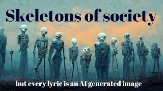 Slayer - Skeletons of society but every lyric is an AI generated image