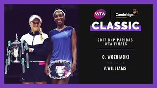 Caroline Wozniacki v. Venus Williams | Full Match | 2017 WTA Finals