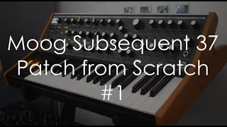 Moog Subsequent 37 | Patch from Scratch #1
