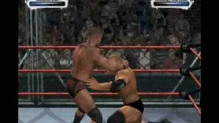 WWE Batista vs Randy Orton Steel Cage Match