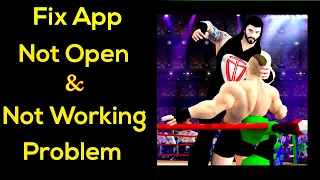 Wrestling Revolution 3D App Not Working Problem | Wrestling Revolution 3D App Not Opening Problem