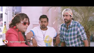 Sadhu Kokila Scolding Dhruva Sarja at Restaurant | Rachitha Ram| Bharjari Kannada Movie Comedy Scene