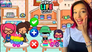 TROCA DE FIDGET TOYS EM FAMÍLIA NO TOCA LIFE WORLD | Família Luluca