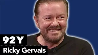 Ricky Gervais with The Hollywood Reporter's Tim Goodman