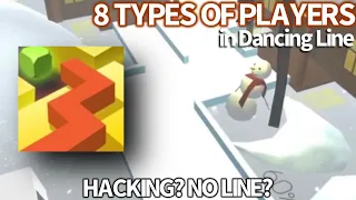 8 Types of Players in Dancing Line