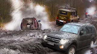 ХИТРЫЙ ТАЗ завёл всех в гиблое место... Pajero, Jeep, Нива, УАЗ Буханка, Патриот,  Хантер бездорожье