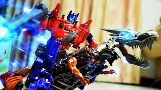 Transformers Stop Motion : Prime VS Megatron 柯博文VS密卡登