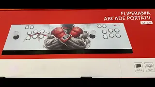 Fliperama Arcade Portátil duplo AY 101 com Multijogos Pandora box Jogos Retrô