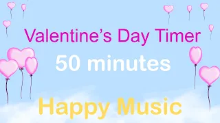 (50 minute) Valentine's Day Timer with Happy Music